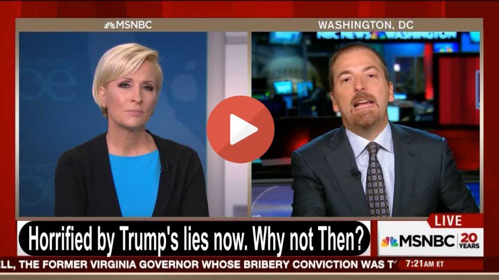 Chuck Todd on Trump: 'You can't debunk the lies as fast as he is telling them' (VIDEO)