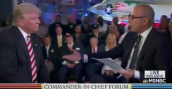 Donald Trump's interview at Commander-in-Chief Forum