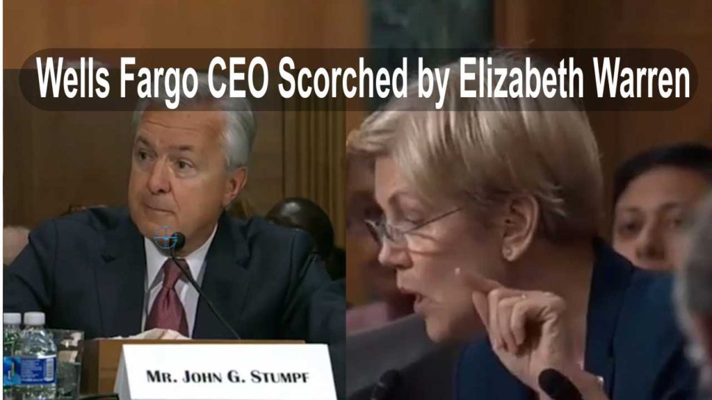 Elizabeth Warren calls out Wells Fargo CEO scam and making employees the fall guys