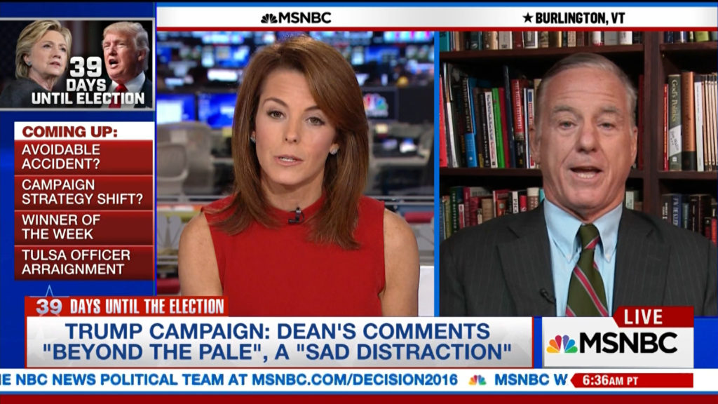 Howard Dean tongue lashed media on MSNBC (VIDEO)