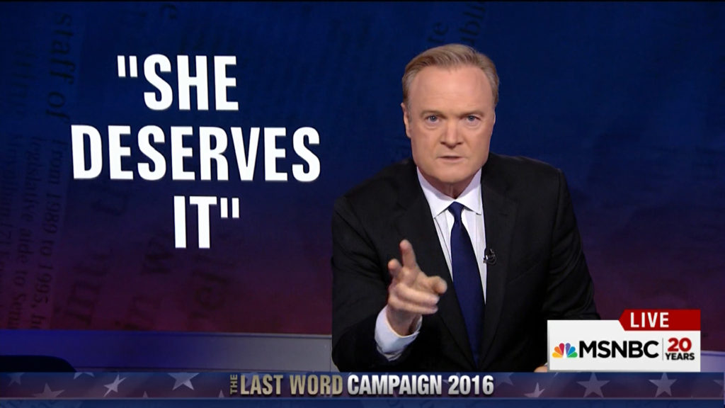 She deserves it: Lawrence O'Donnell's exposes Trump's campaign aided misogyny (VIDEO)