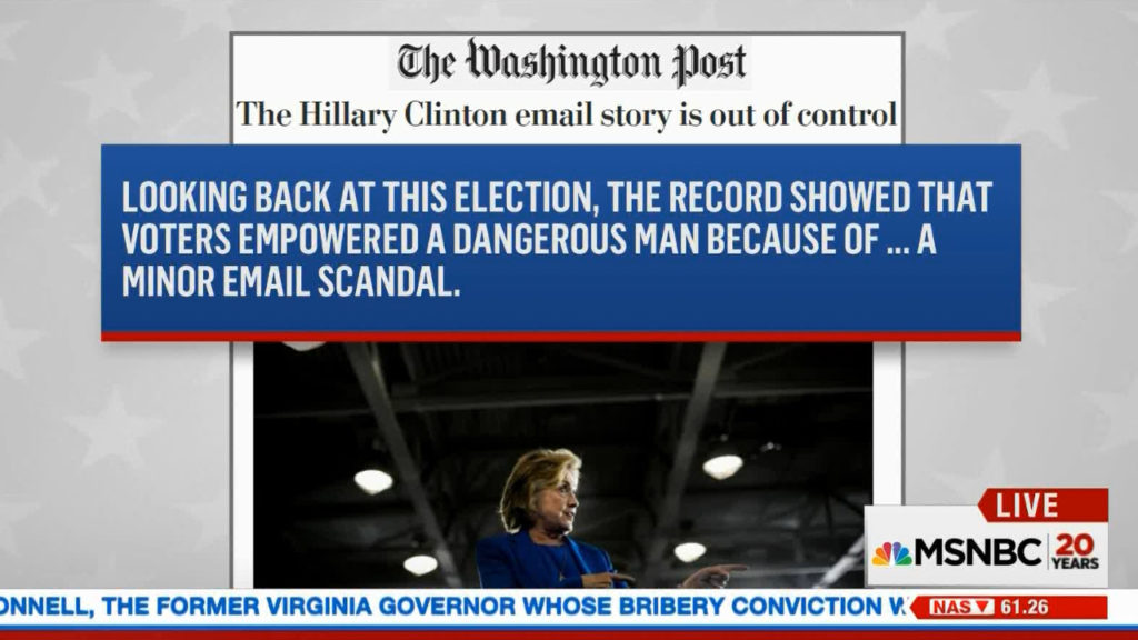 email emails Washington Post now call it a minor email scandal, Ya Think