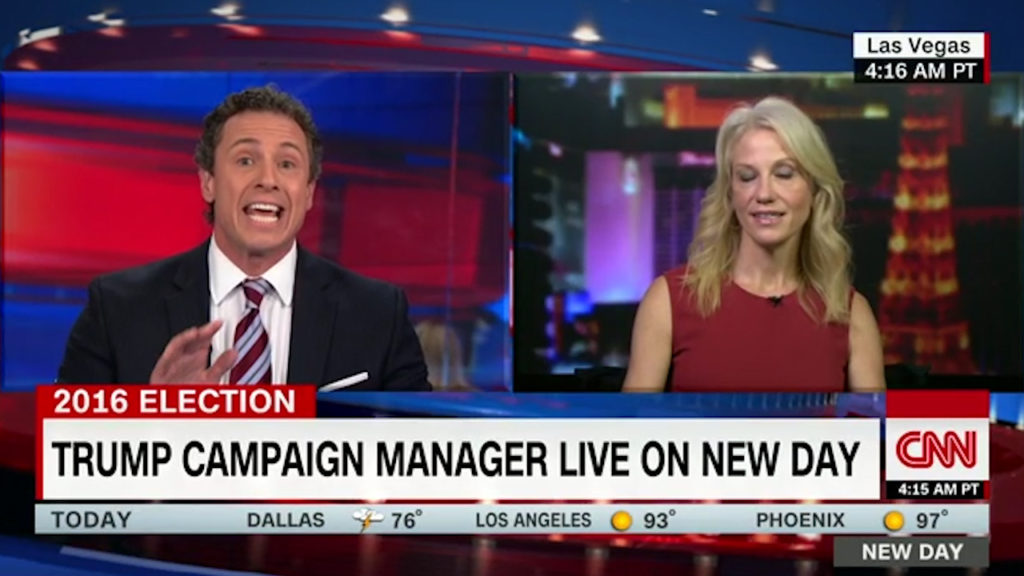 CNN's Cuomo slams Conway for Trump's refusal to accept election outcome (VIDEO)