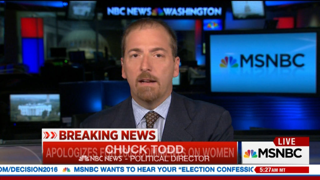 Chuck Todd on Trump misogynist video - I think this in unrecoverable (VIDEO)