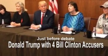 Donald Trump trots out 4 Bill Clinton accusers just before the debate (VIDEO)