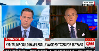 Jake Tapper grills Rudy Giuliani about Trump tax dodging / bad business (VIDEO)