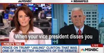 Mike Pence disses Donald Trump