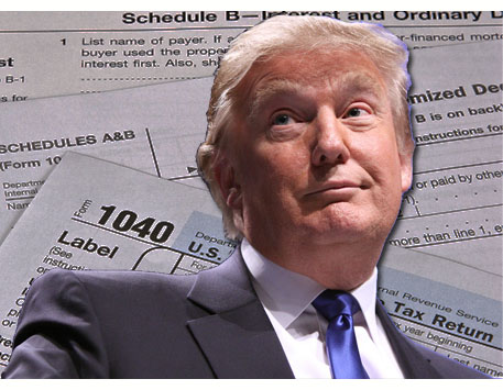 Donald Trump Federal Income tax taxes