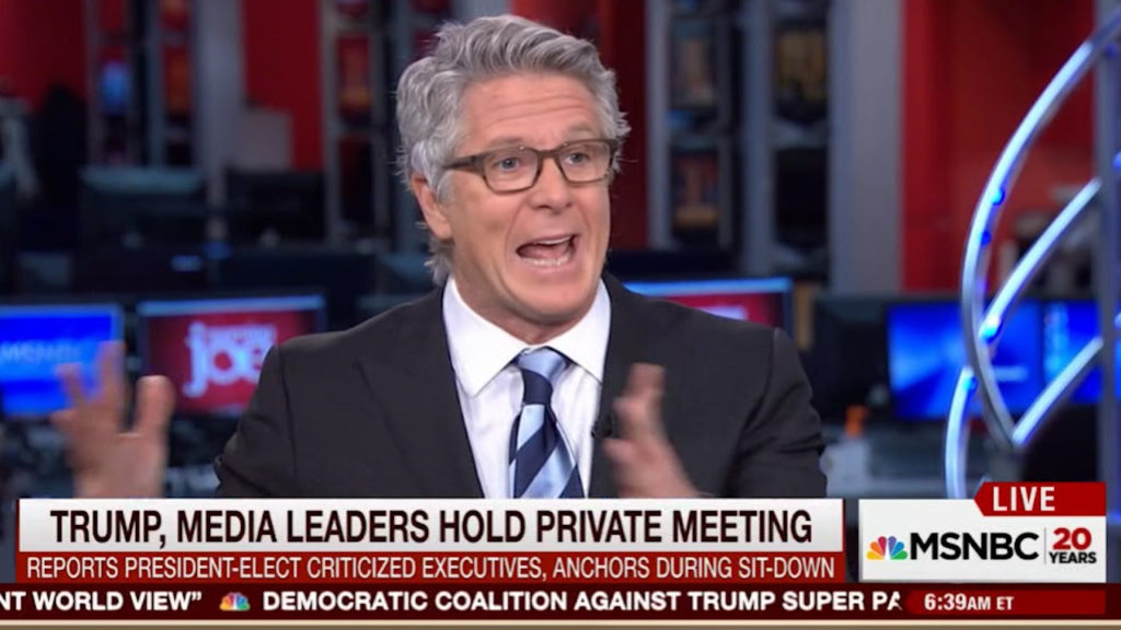 Donny Deutsch should have made the case that the tone of the discussion between Trump and the media had undertones of fascism instead of dipping his toes.