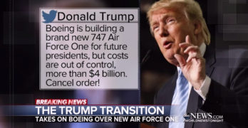 ABC World News Tonight scrutinizes Trump's Boeing tweet and Carrier deal. About time (VIDEO)