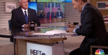 Chuck Todd to Mike Pence: 'Hitting the media is always a crutch for you guys' (VIDEO)