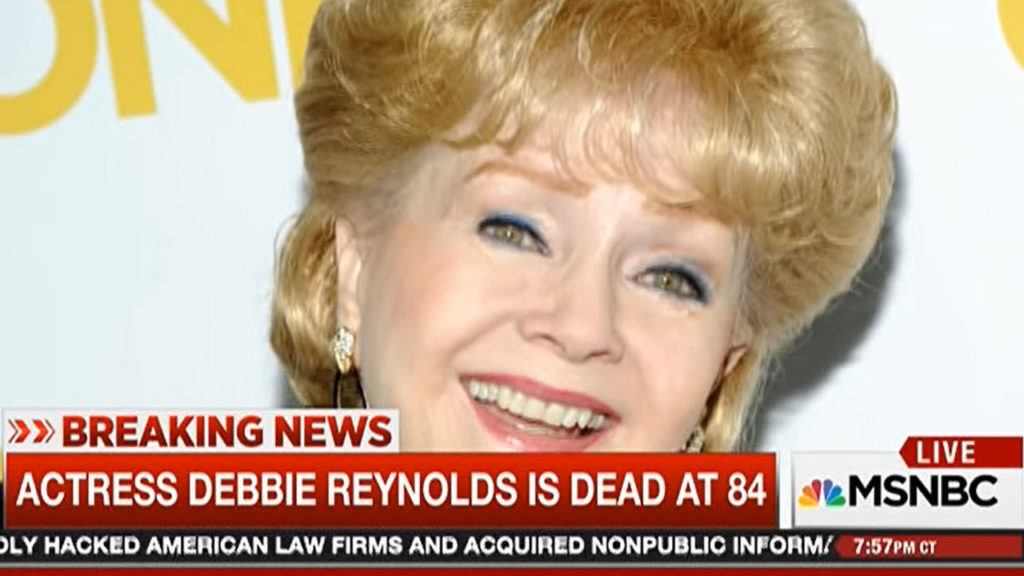 Debbie Reynolds, 84, dies one day after death of daughter Carrie Fisher (VIDEO)