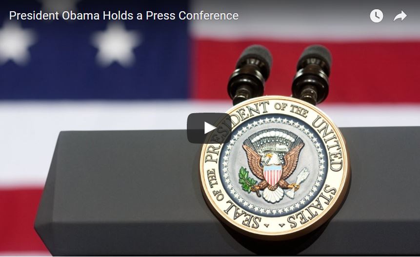 President Obama's Press Conference December 16th, 2016