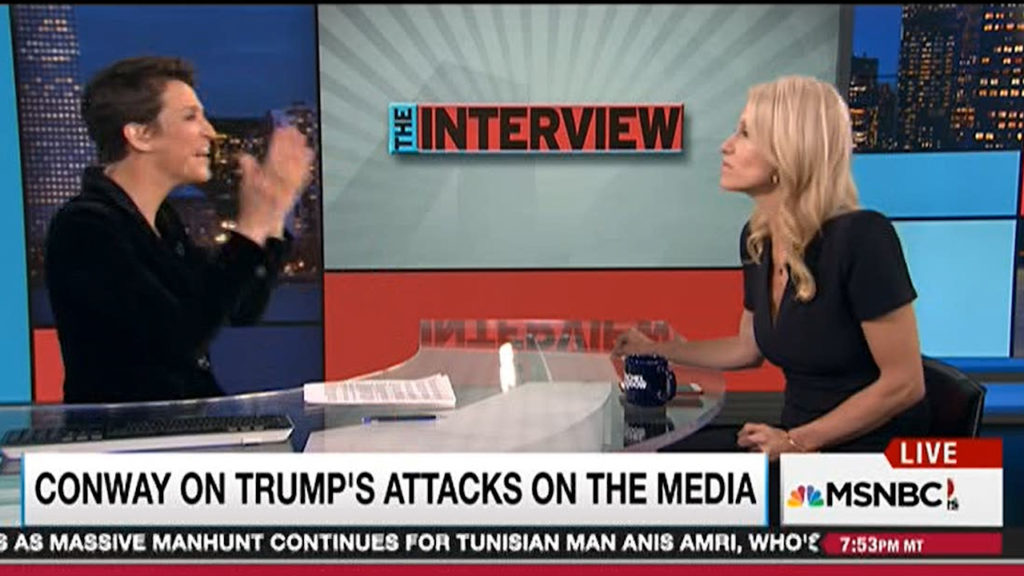 Rachel Maddow grills Kellyanne Conway on Trump lie and media suit (VIDEO)