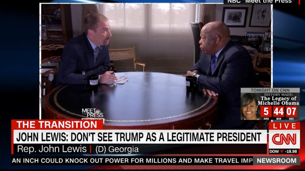 Famous member of congress does not see Trump as a legitimate president (VIDEO)