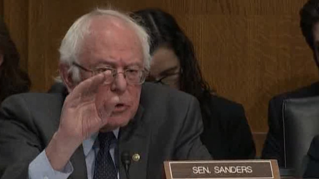 Sanders grills HHS appointee on health care as a right, We are not a compassionate society