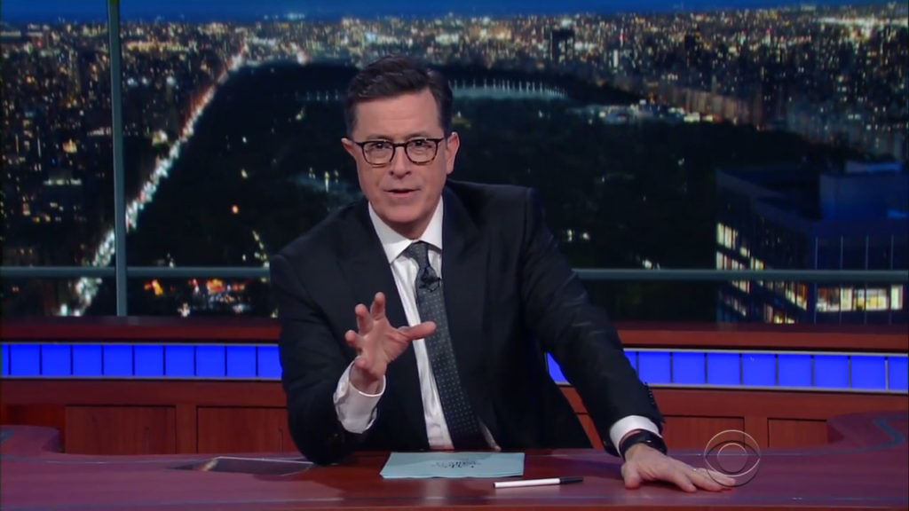 Stephen Colbert rips GOP on Obamacare repeal beautifully covered by 6 feet of dirt (VIDEO)
