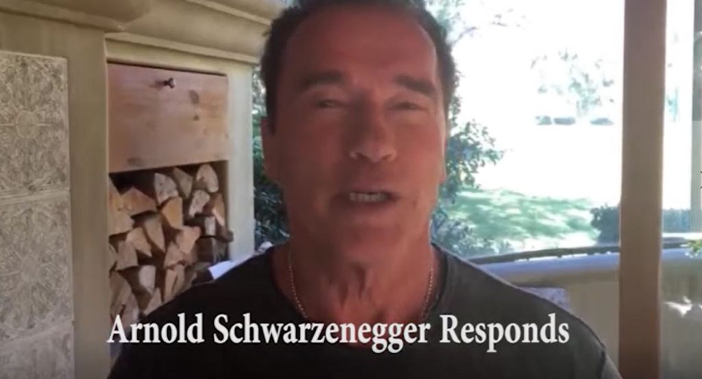 Arnold Schwarzenegger epic response to Trump Apprentice rating diss (VIDEO)