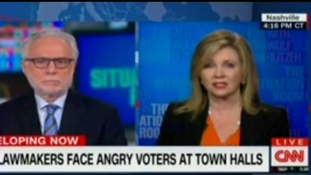 CNN Blitzer used video evidence to call out Rep Marsha Blackburn lie (VIDEO)