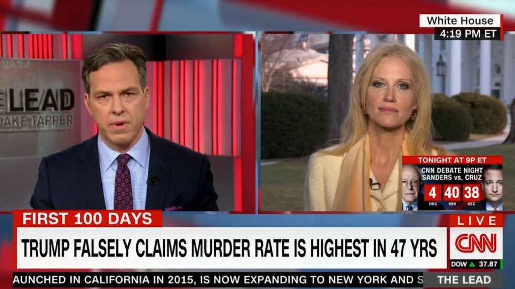 CNN Jake Tapper takes Kellyanne Conway & Trump to the cleaners for their blatant lies (VIDEO)
