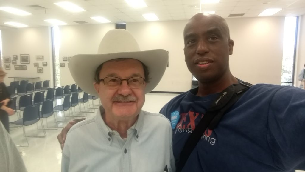 Egberto Willies & Jim Hightower at Our Revolution Texas Gulf Coast Region Kickoff a big success