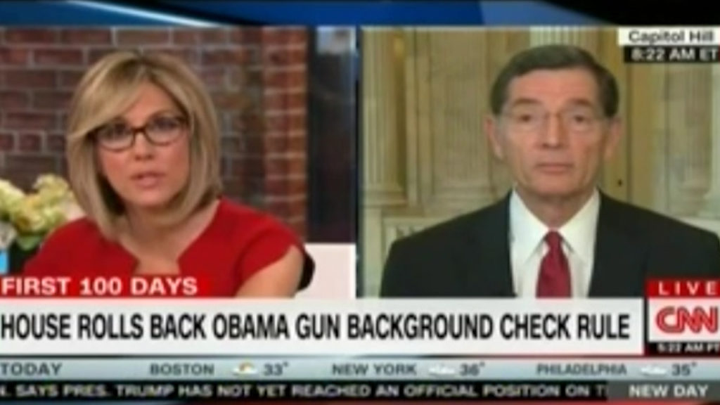 Republican stumbles explaining to CNN host the vote to allow the mentally impaired to by guns