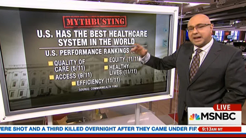 MSNBC Ali Velshi busted several big lies about our healthcare system (VIDEO)