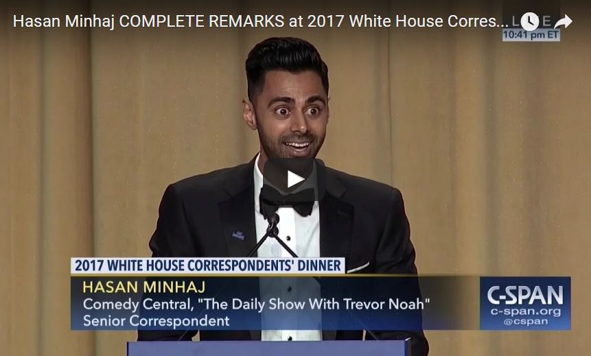 Comedy Central's Hasan Minhaj slams it at White House Correspondents' Dinner (VIDEO)