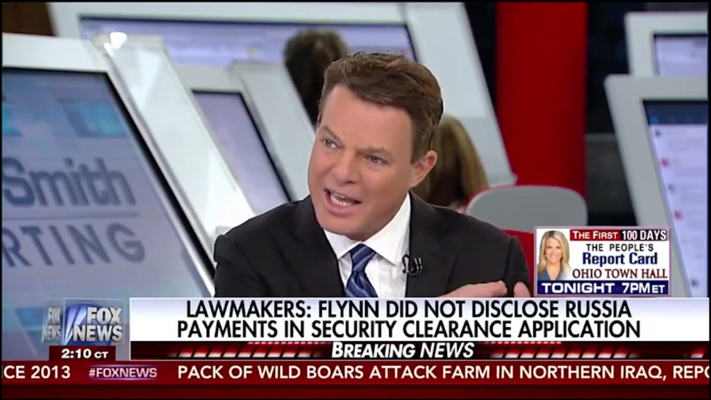 Fox News Shepard Smith-White House trying to cover up the unprecedented Flynn scandal