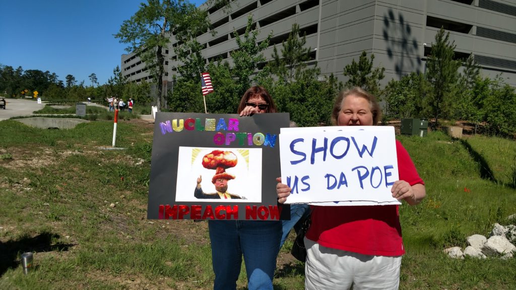 Ted Poe's constituents followed him to Chamber of Commerce event demanding a town hall