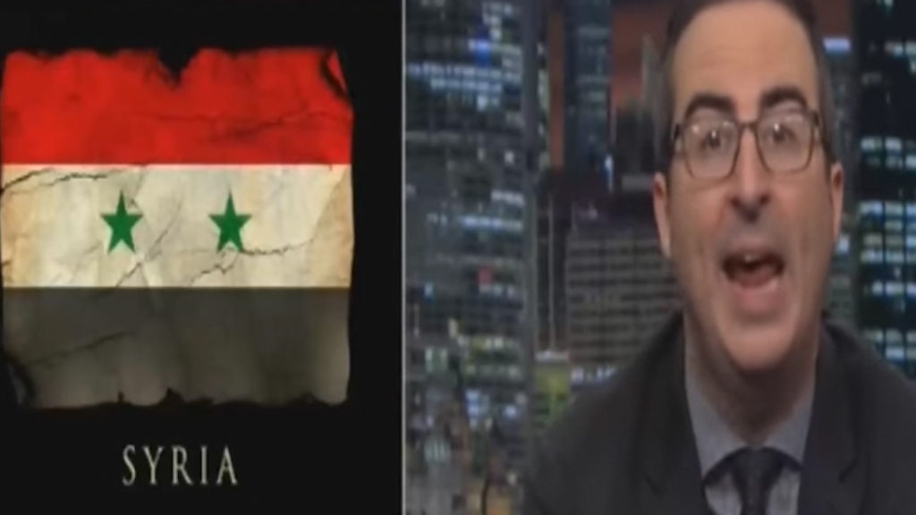 John Oliver rips media & politician orgasmic reaction to Trump Syria attack (VIDEO)