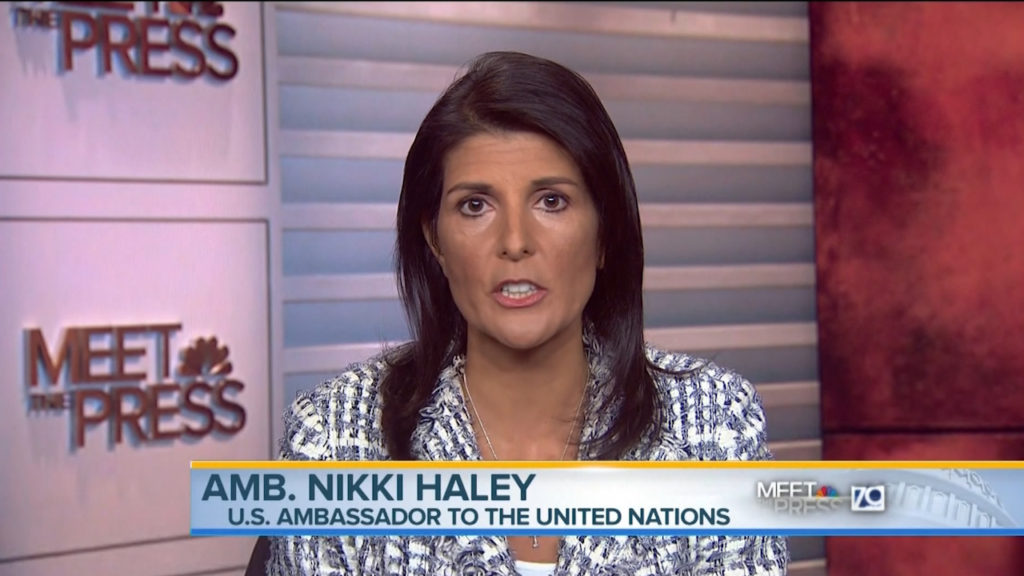 Nikki Haley What General Mattis and the military did was just a rock-star performance. (VIDEO)