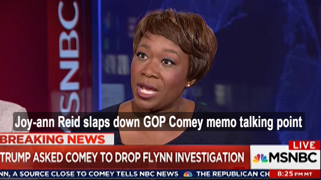 Joy-an Reid slaps down GOP Comey talking point - Gives path to independent counsel (VIDEO)