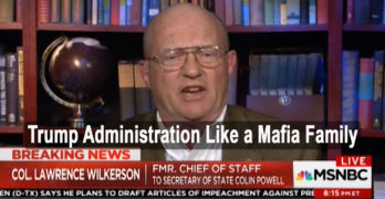 Col. Lawrence Wilkerson Trump like mafia family & should be impeached (VIDEO)