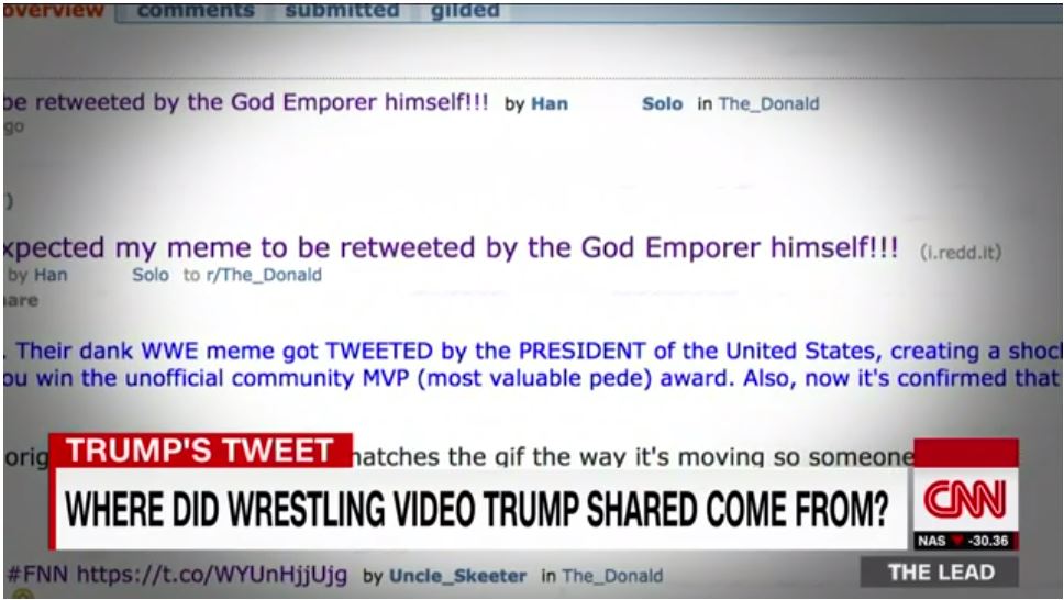 CNN identified name of real author of Trump wrestling CNN beat down GIF