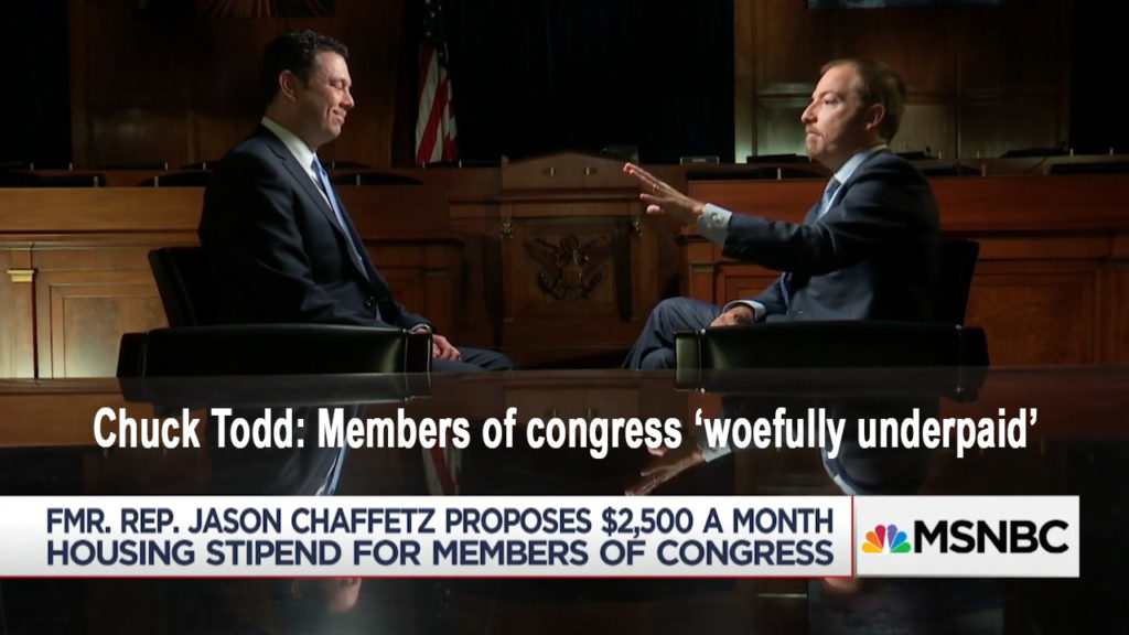 Chuck Todd thinks Congresspeople woefully underpaid (VIDEO)