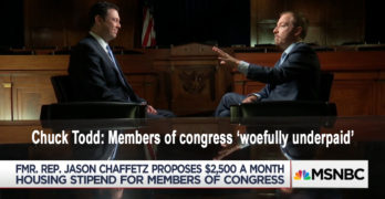 Chuck Todd thinks Congresspeople woefully underpaid (VIDEO)