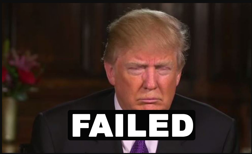 Newspaper define Trump as a failure