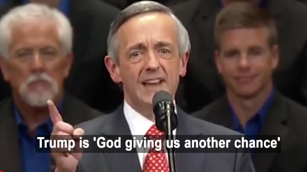 Singing Make America Great Again, Evangelicals say Trump is God giving us another chance (VIDEO)