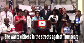 Texas Congresswoman Sheila Jackson Lee calls for citizens to hit the streets against Trumpcare