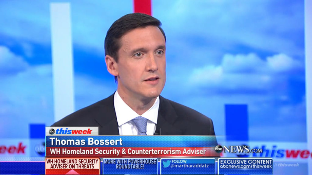 Thomas Bossert, a WH adviser & enabler defends president's violent CNN tweet (VIDEO)