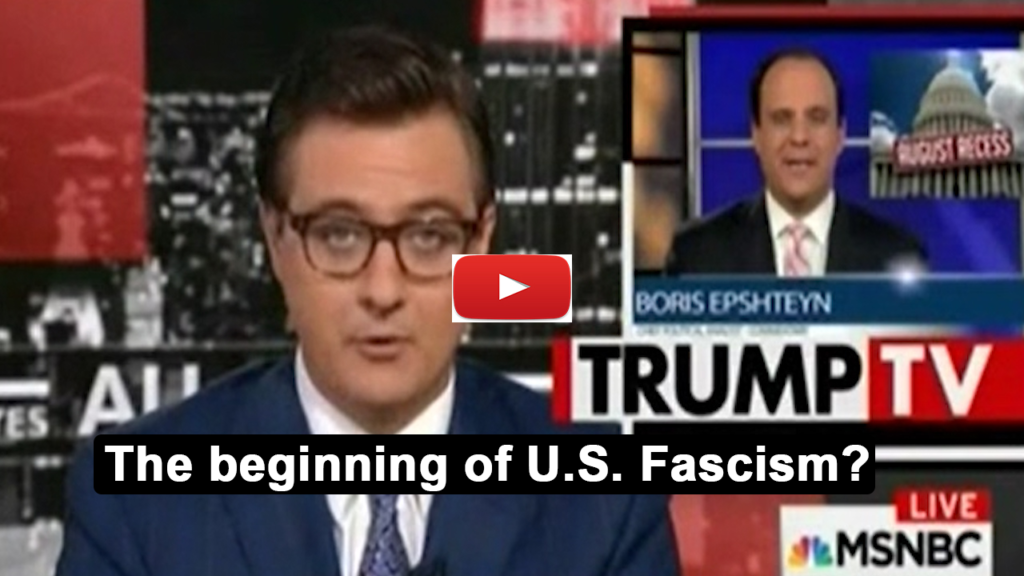 Chris Hayes exposes the start of a Trumpiam fascist local media takeover