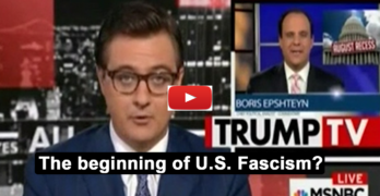 Chris Hayes exposes the start of a Trumpiam fascist local media takeover