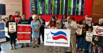 Pantsuit Republic & Mi Familia Vota holds SB 4 Call for Repeal Press Conference (VIDEO)