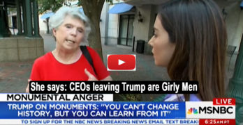 MSNBC Host reacts to Southern woman Girly Men comment on CEOs leaving Trump