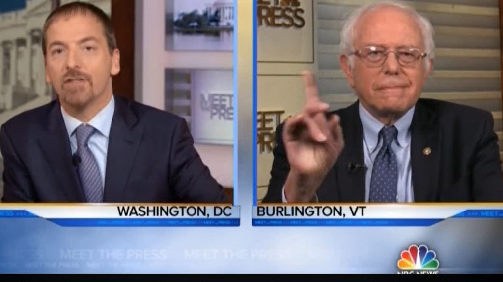 Bernie Sanders dismissed Chuck Todd snark & schools him on Medicare for all (VIDEO)