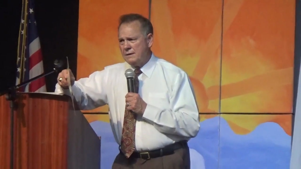 GOP Senate front-runner Roy Moore calls Native Americans & Asians reds & yellows