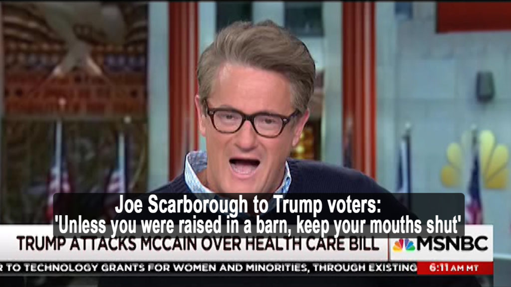 Joe Scarborough lashes out at Trump voters Who raised these people (VIDEO)