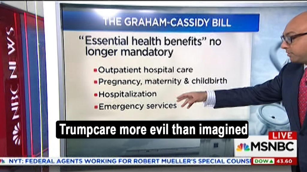 MSNBC Ali Velshi explains the Graham-Cassidy Obamacare repeal bill, Trumpcare in 2 minutes