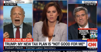 Robert Reich destroys Right Wing economist attempt to sell GOP tax cuts with trickle-down economics